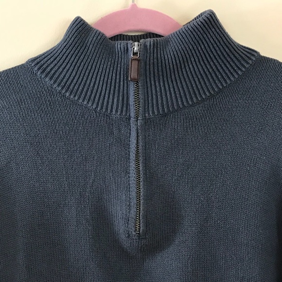 J. Crew Men’s Quarter Zip Knit Sweater Size Large - Picture 2 of 6